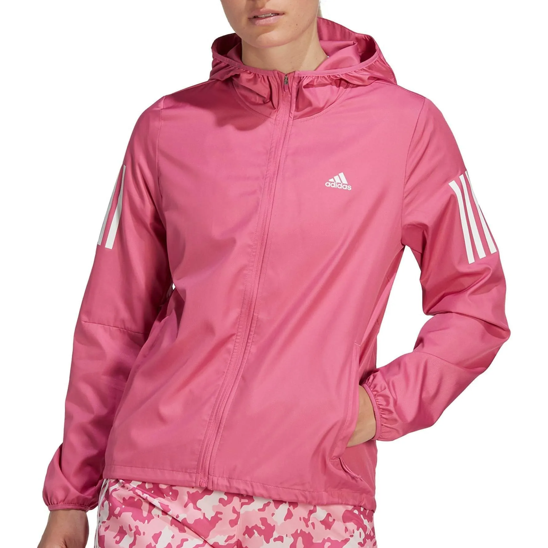 adidas Own The Run Windbreaker Womens Running Jacket - Pink