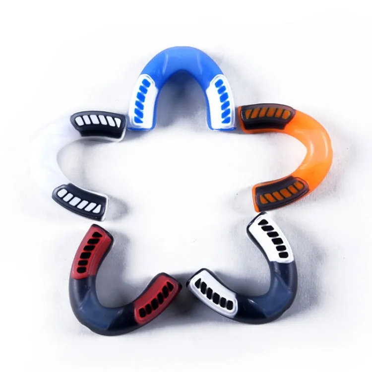 Anotherboxer Taekwondo Sanda Boxing Single-Sided Mouthguards, Size:S(Blue Red)