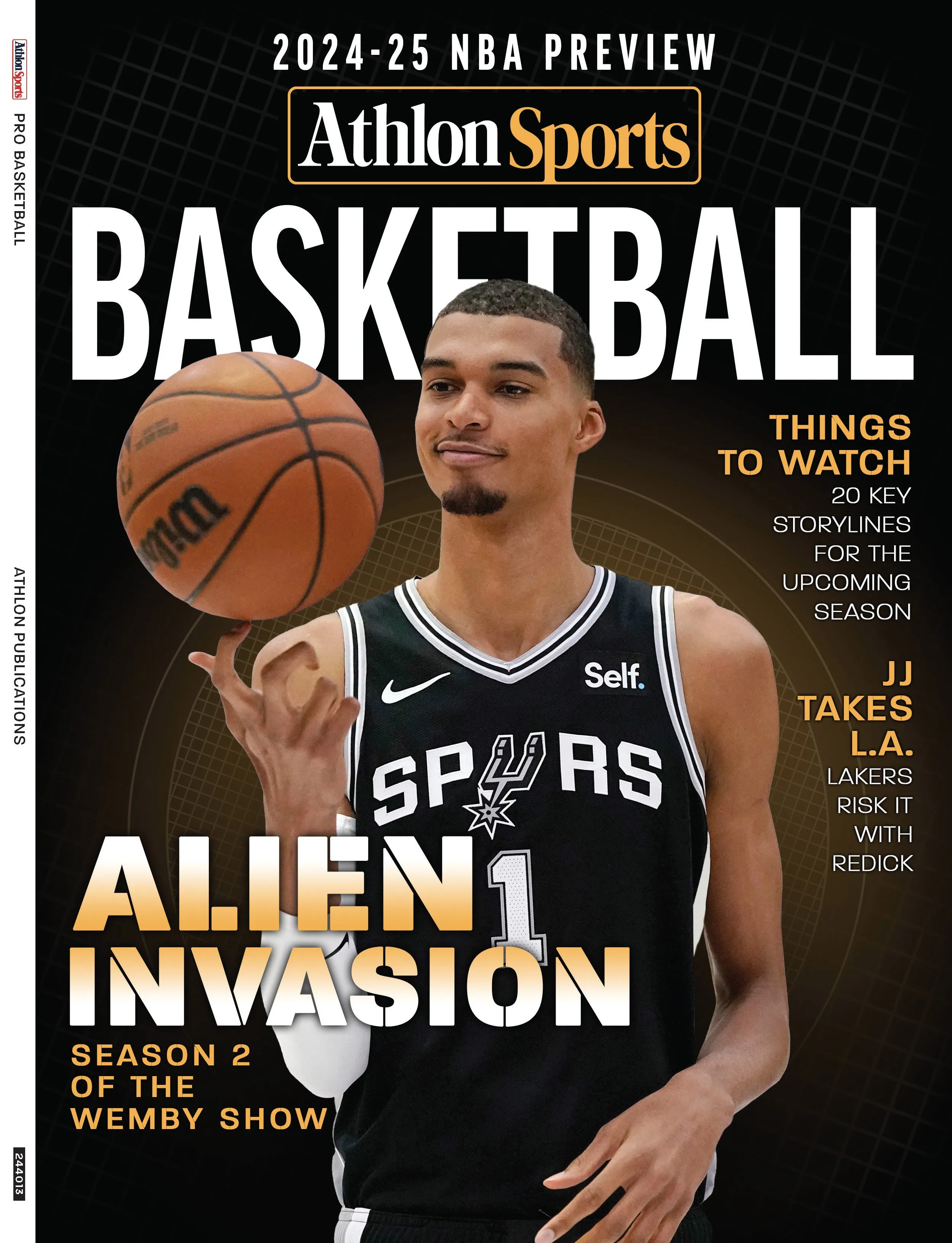 Athlon Sports - 2024-25 NBA Preview: 15 Key Storylines, Lakers JJ Redick Gamble, Wemby's Alien Invasion, In-Depth Conference Previews, Bold Predictions, Fantasy Guide, Lebron James, Steph Curry & More