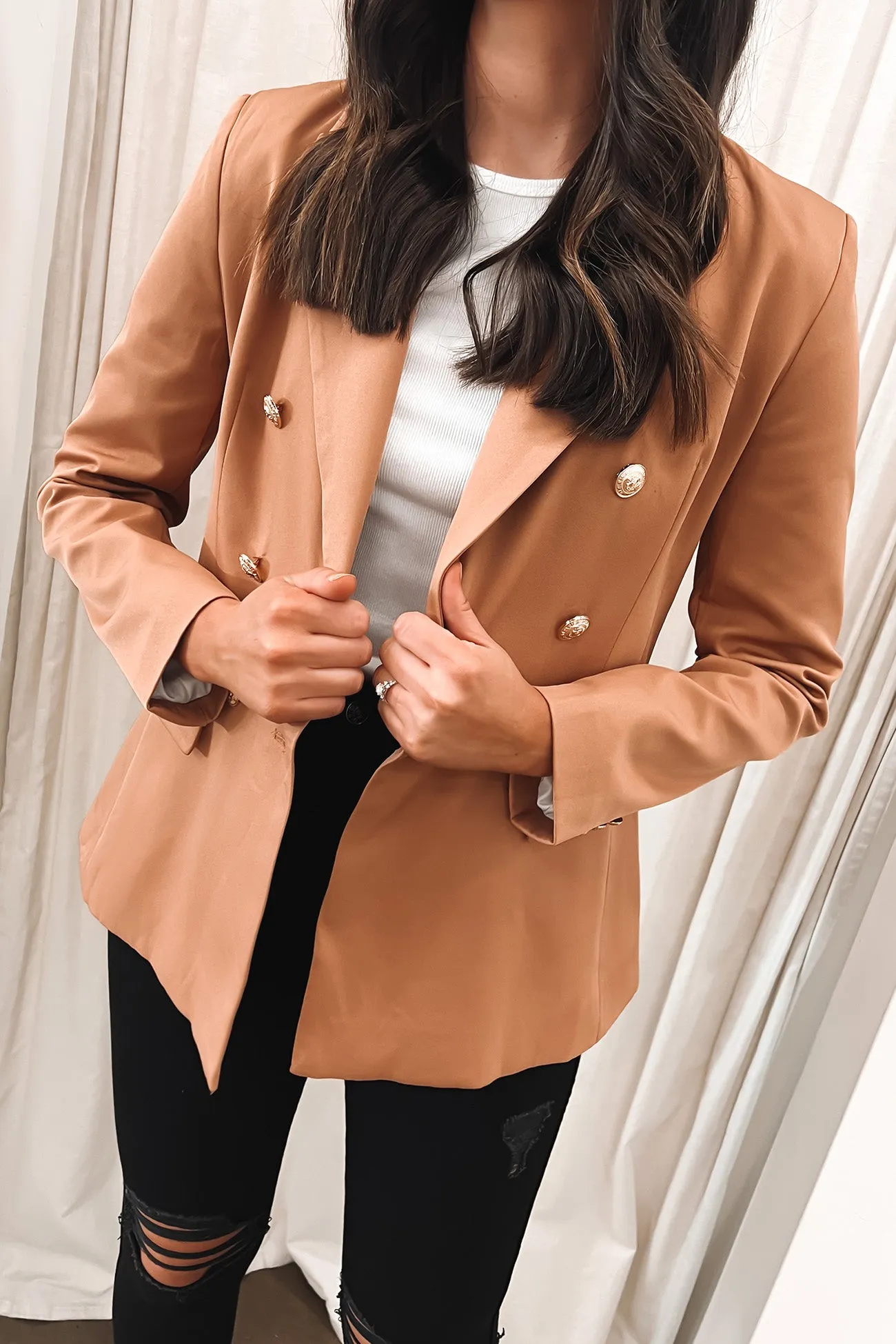 Belle Blazer Camel