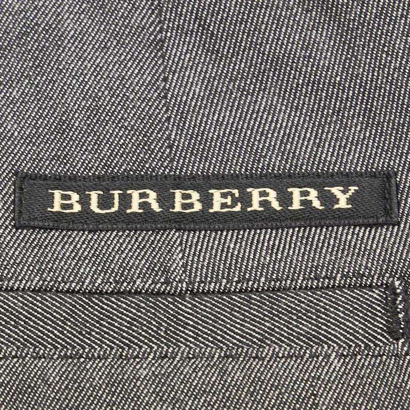 Burberry Nova Check Wool Cotton Pleated Pants