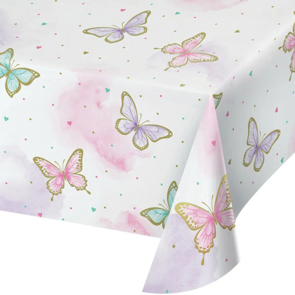 Butterfly Shimmer Tablecover, 54in X 102in