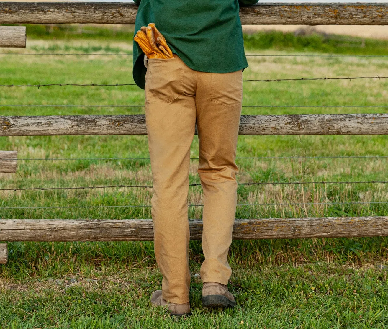 Comfort Canvas Pants - Camel