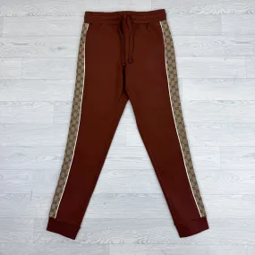 Cotton Jersey Joggers Brown