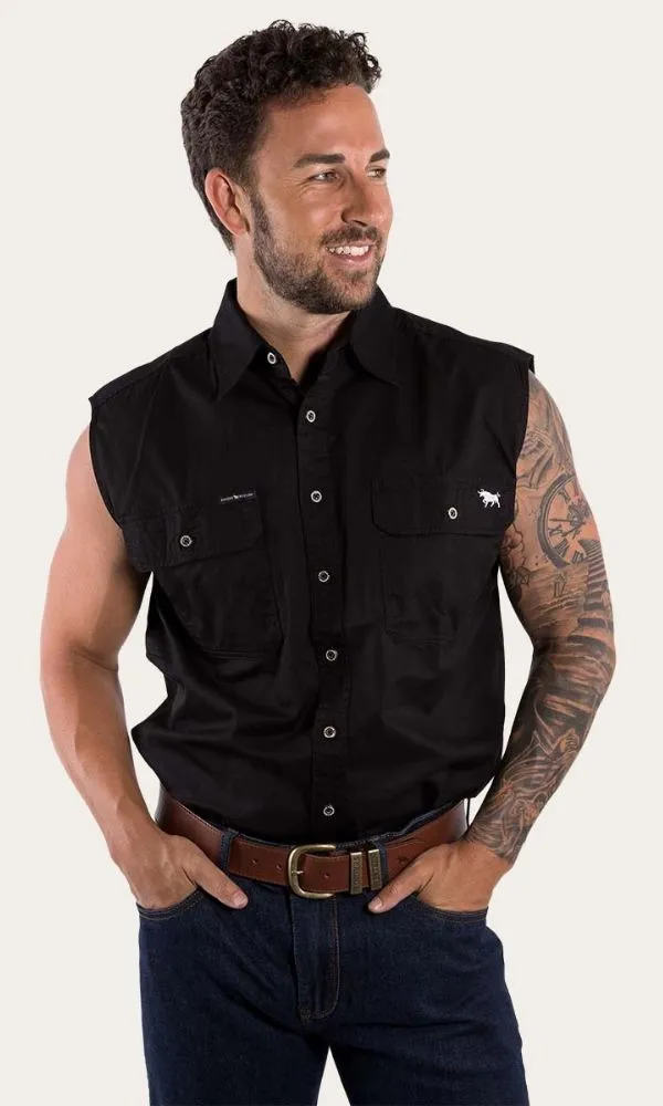 Cotton Rob Roy Men's Sleeveless Work Shirt