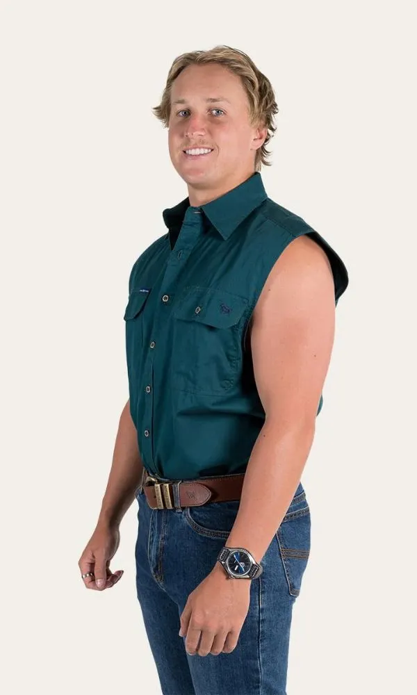 Cotton Rob Roy Men's Sleeveless Work Shirt