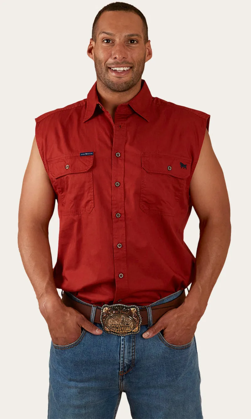 Cotton Rob Roy Men's Sleeveless Work Shirt