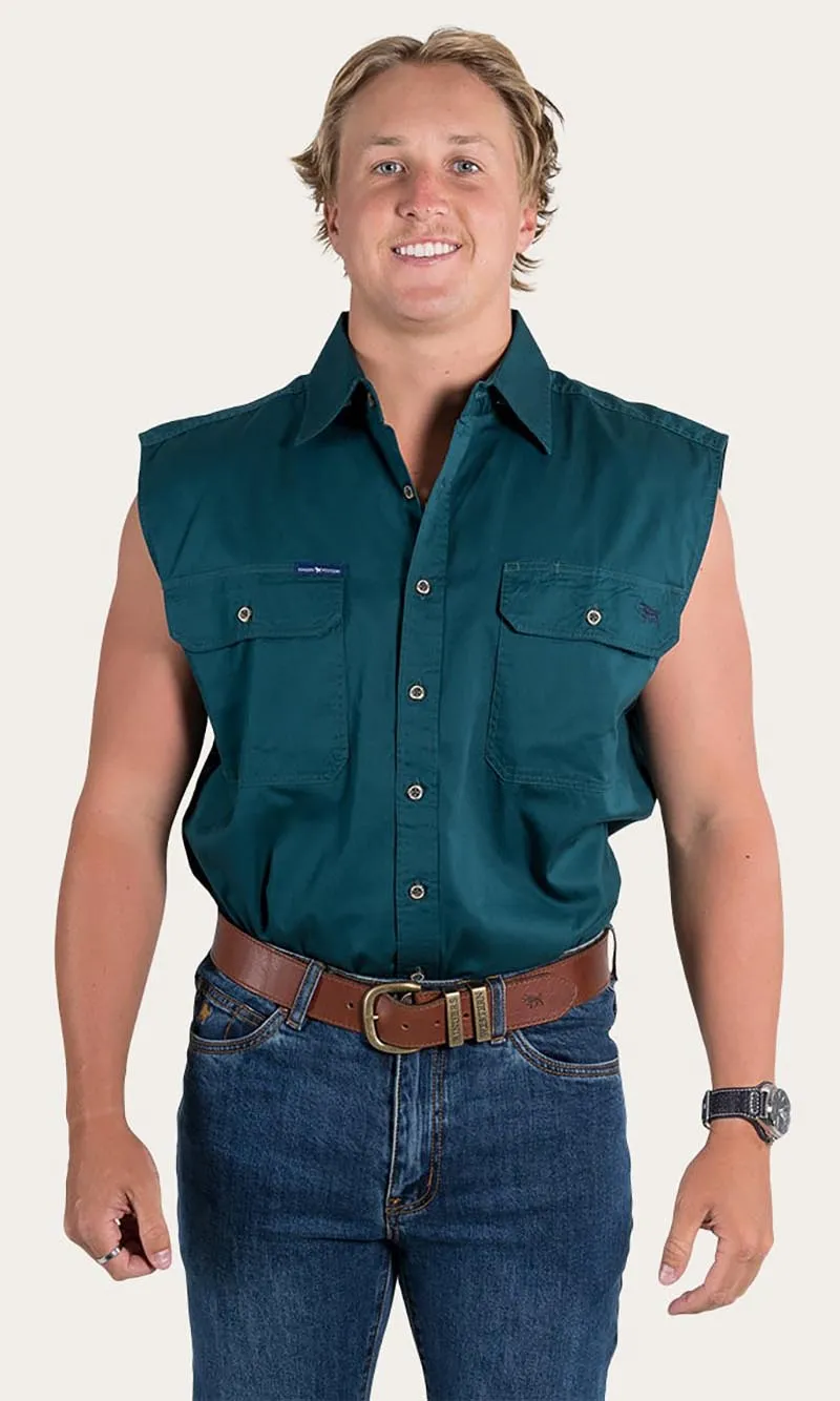 Cotton Rob Roy Men's Sleeveless Work Shirt