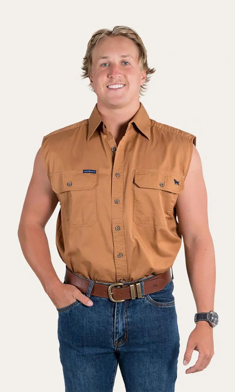 Cotton Rob Roy Men's Sleeveless Work Shirt