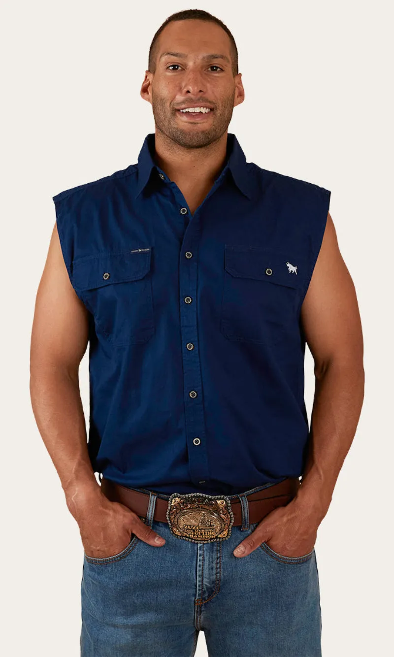 Cotton Rob Roy Men's Sleeveless Work Shirt