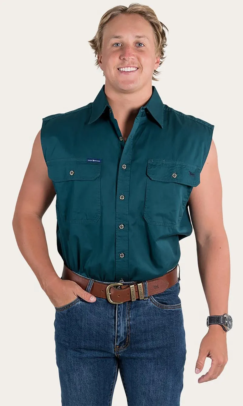 Cotton Rob Roy Men's Sleeveless Work Shirt