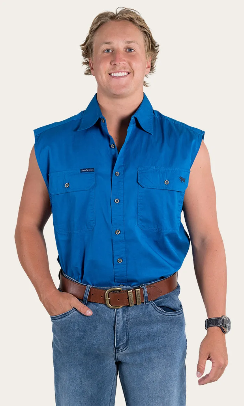 Cotton Rob Roy Men's Sleeveless Work Shirt