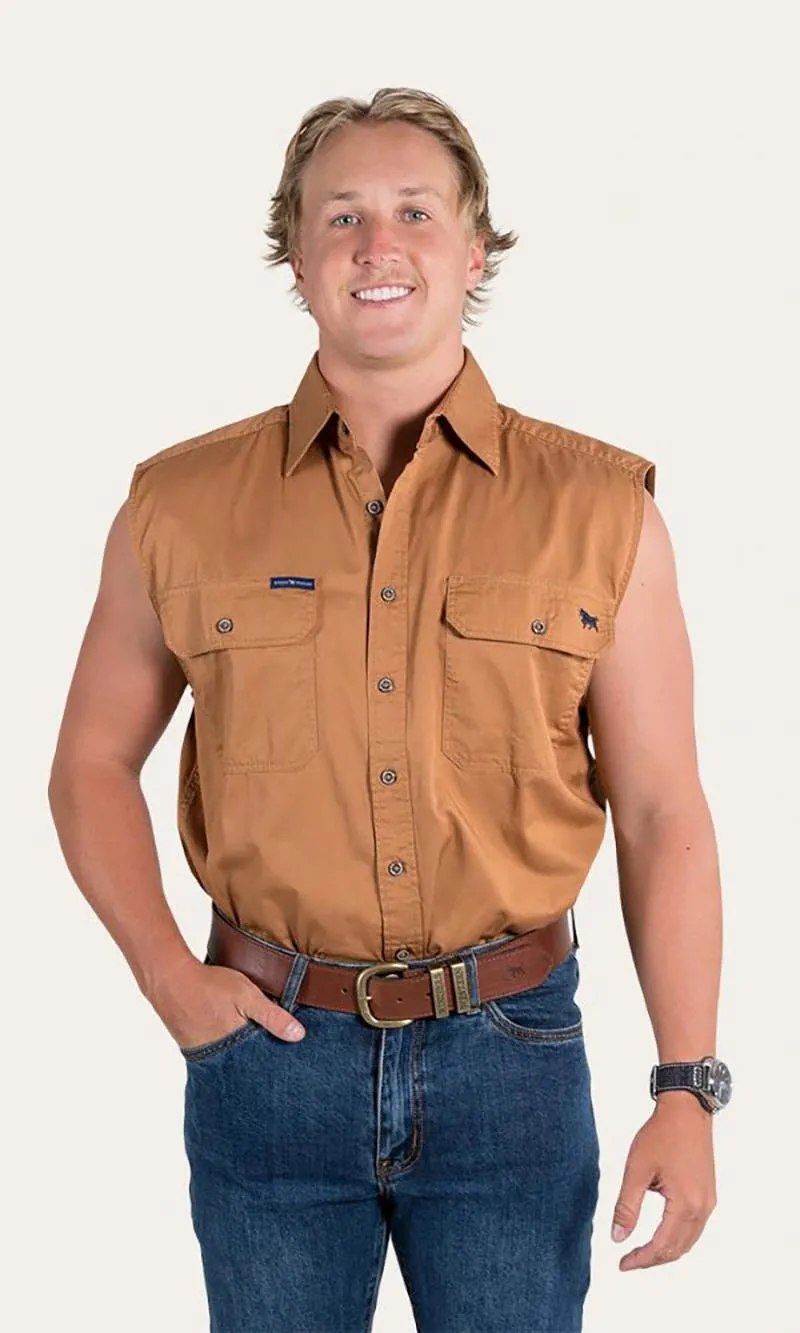 Cotton Rob Roy Men's Sleeveless Work Shirt