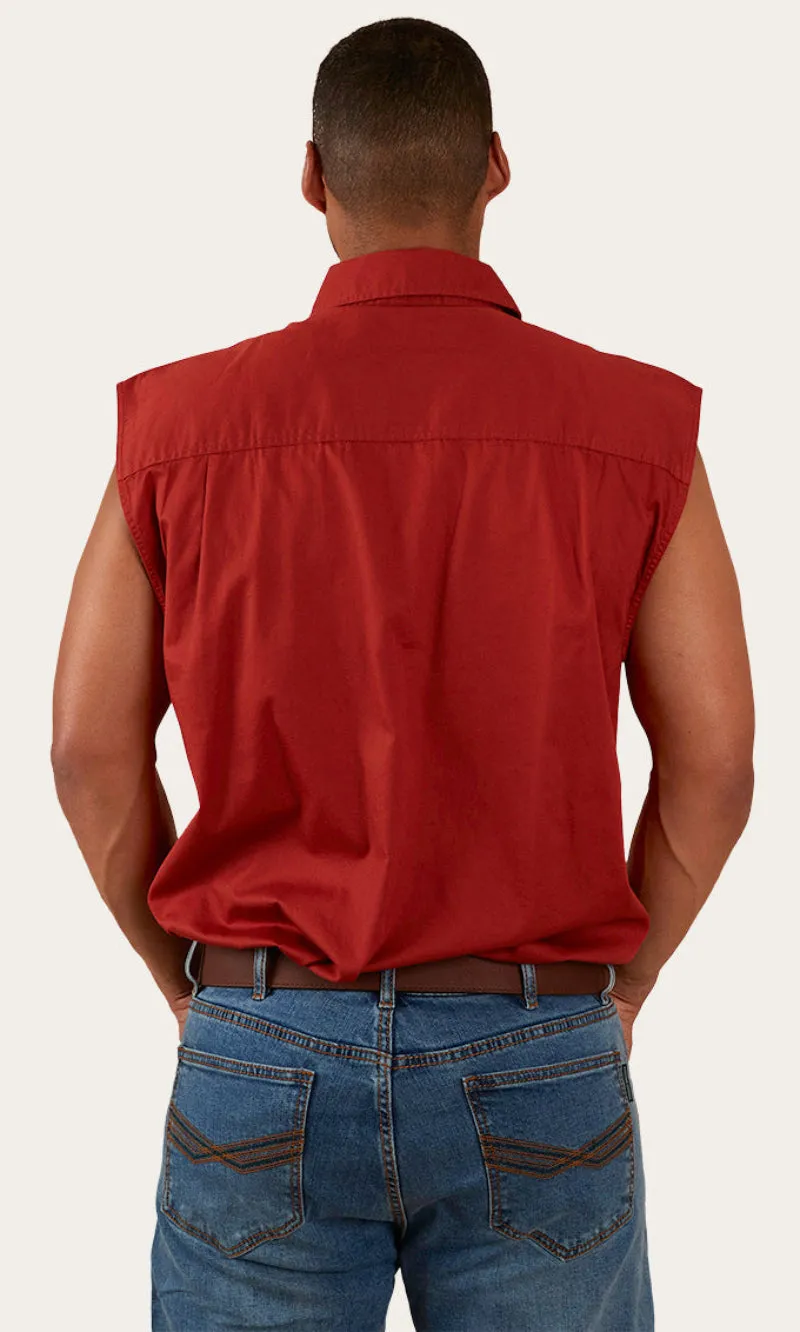 Cotton Rob Roy Men's Sleeveless Work Shirt