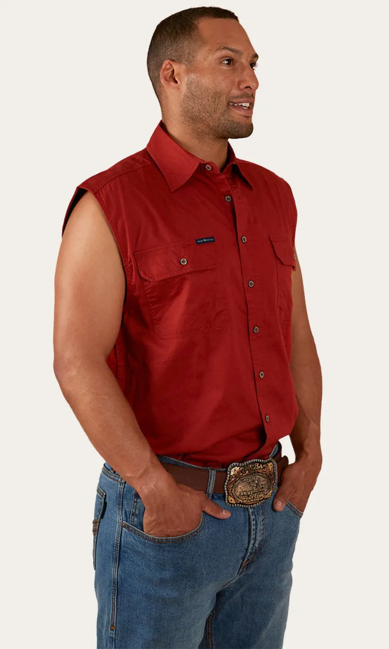 Cotton Rob Roy Men's Sleeveless Work Shirt