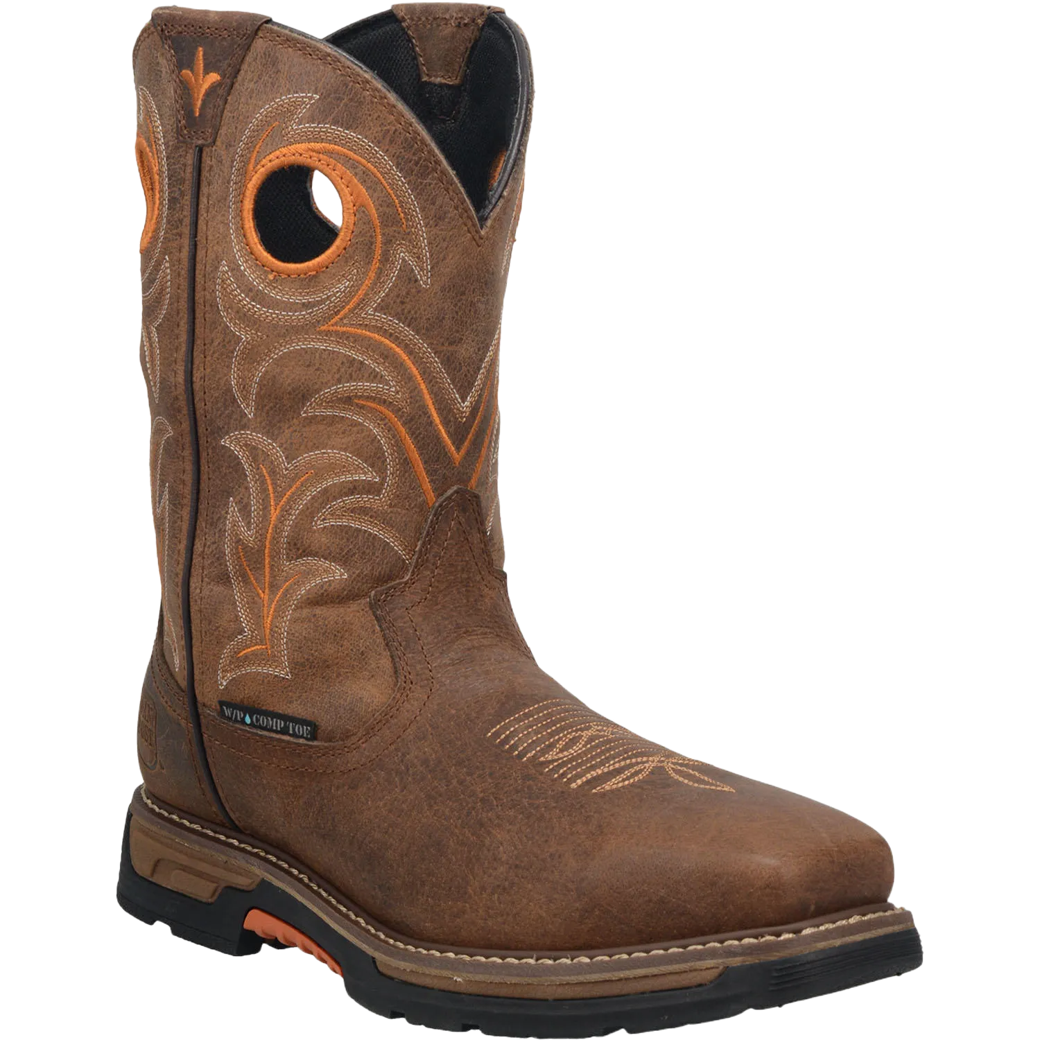 Dan Post Men's Storms Eye Waterproof Brown Work Boots DP56414