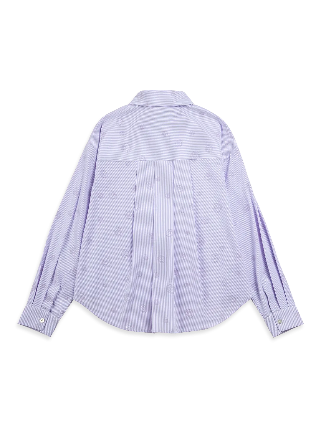 Flocking Bubbles Boxy Shirt Pastel Lilac Stripe