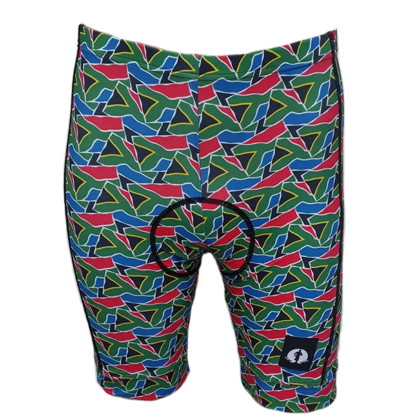 Funky Cycling Shorts - SA Flags