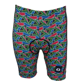 Funky Cycling Shorts - SA Flags