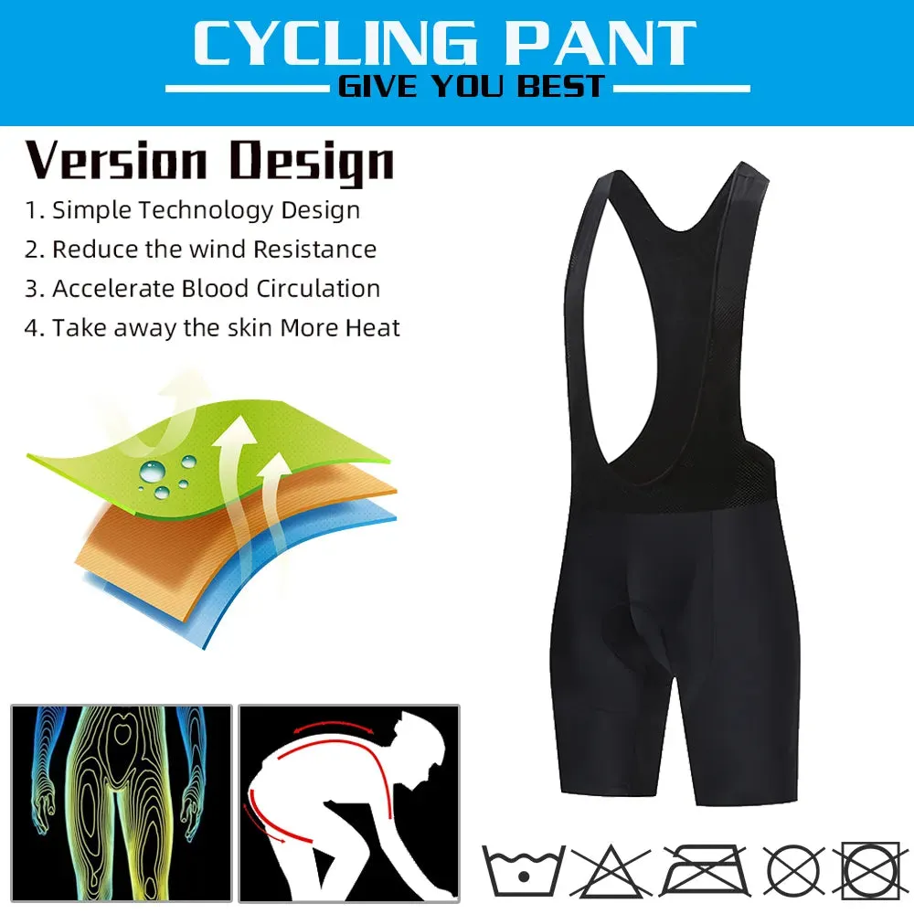 High Quality Classic Men Cycling Bib Shorts Bicycle Culotte Ciclismo Bike Pants Pad MTB Clothing Bretelle Braces Dolomiti