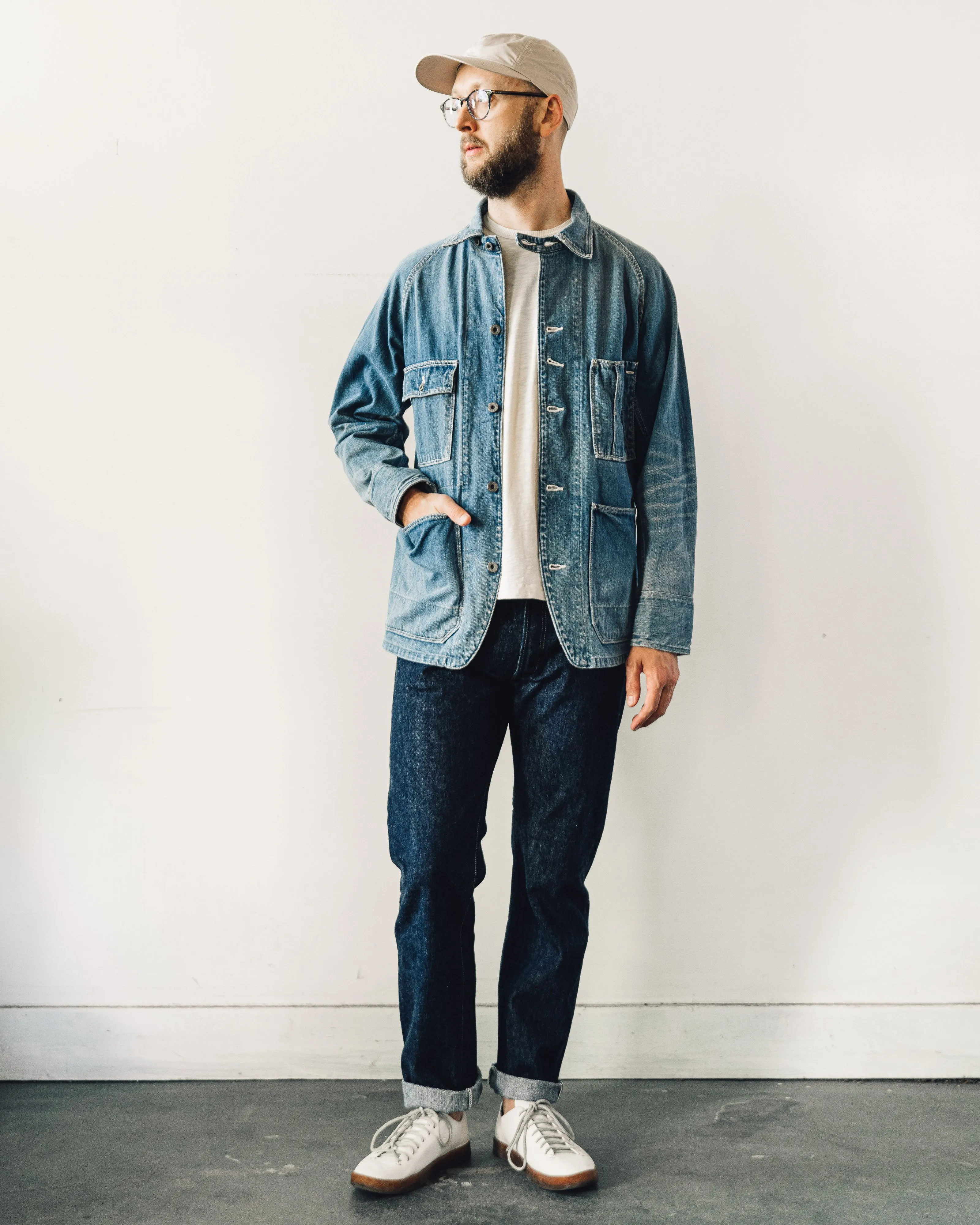 Kapital 12oz Denim Cactus Coverall, Midtone