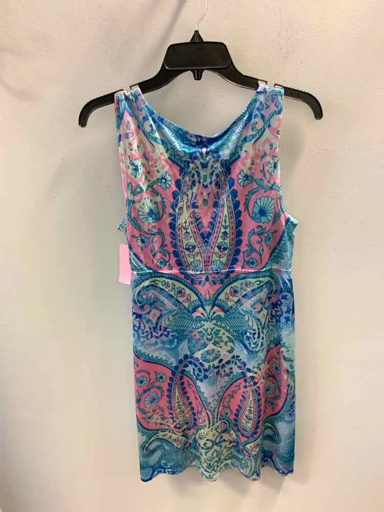 KIARA Dresses and Skirts Size M PASTEL MULTI-COLOR Paisley SLEEVELESS Dress