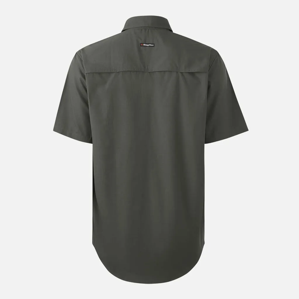 King Gee Workcool Vented Closed Front Shirt Short Sleeve (K14032)