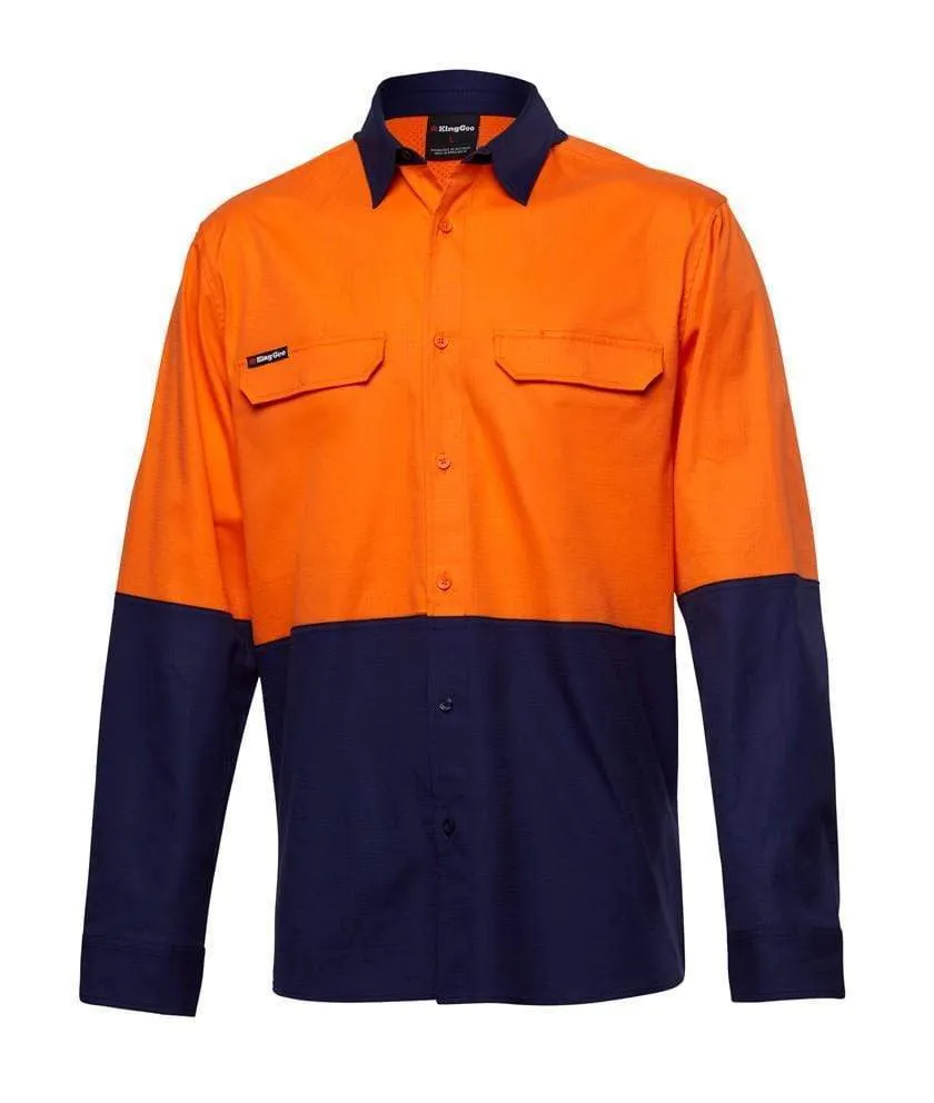 KingGee Workcool Pro Hi Vis Long Sleeve Work Shirt K54027