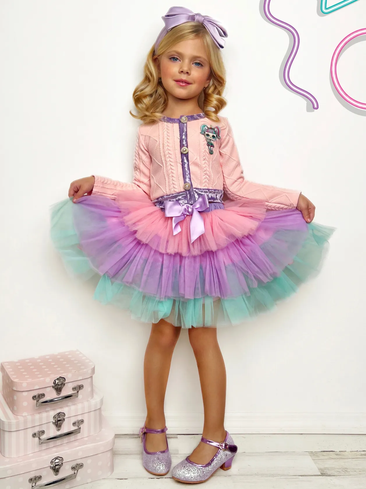 L.O.L. SURPRISE! Unicorn Pastel Tutu Skirt Set