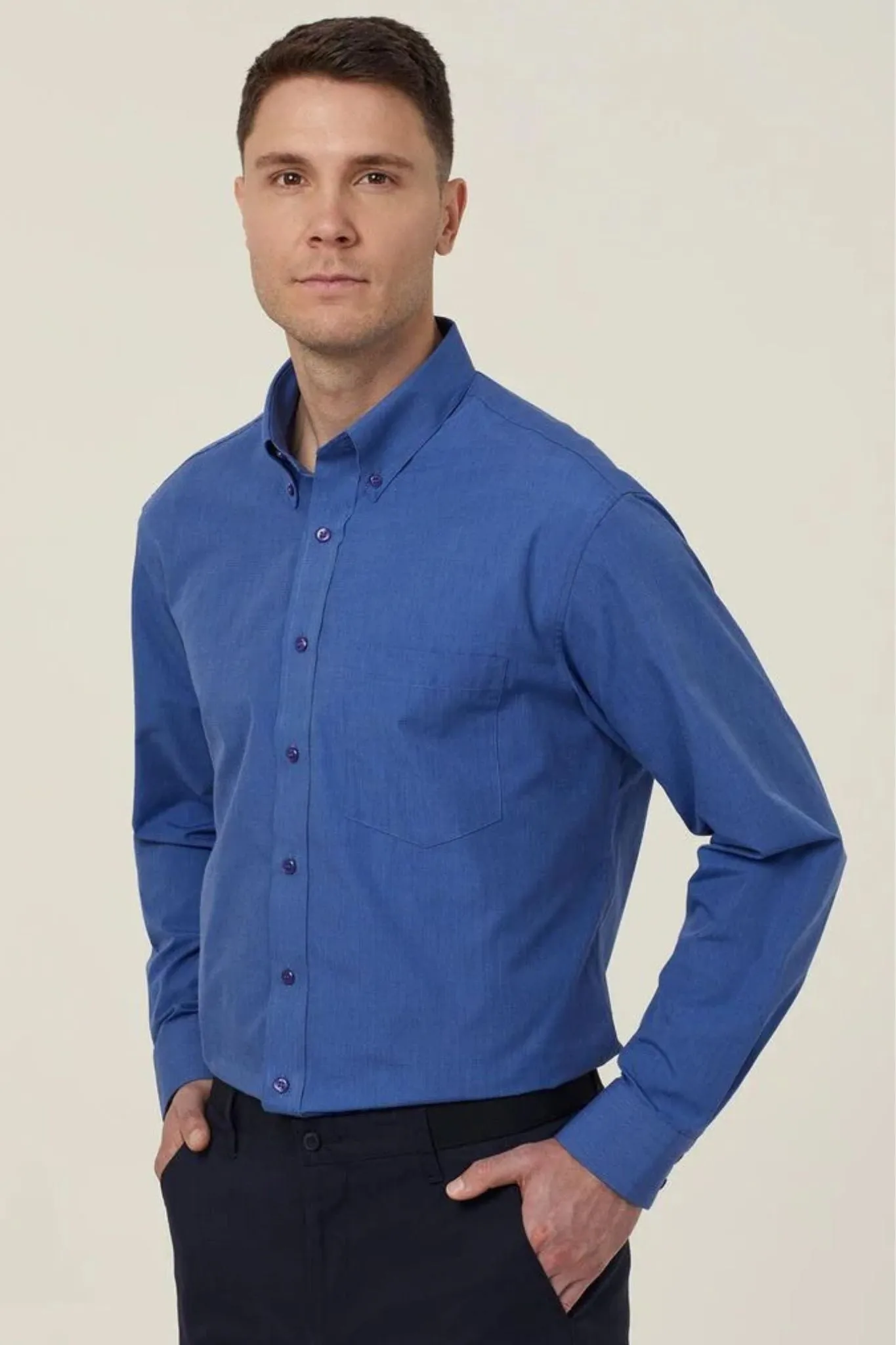 Men's End on End Long Sleeve Shirt - Y52167