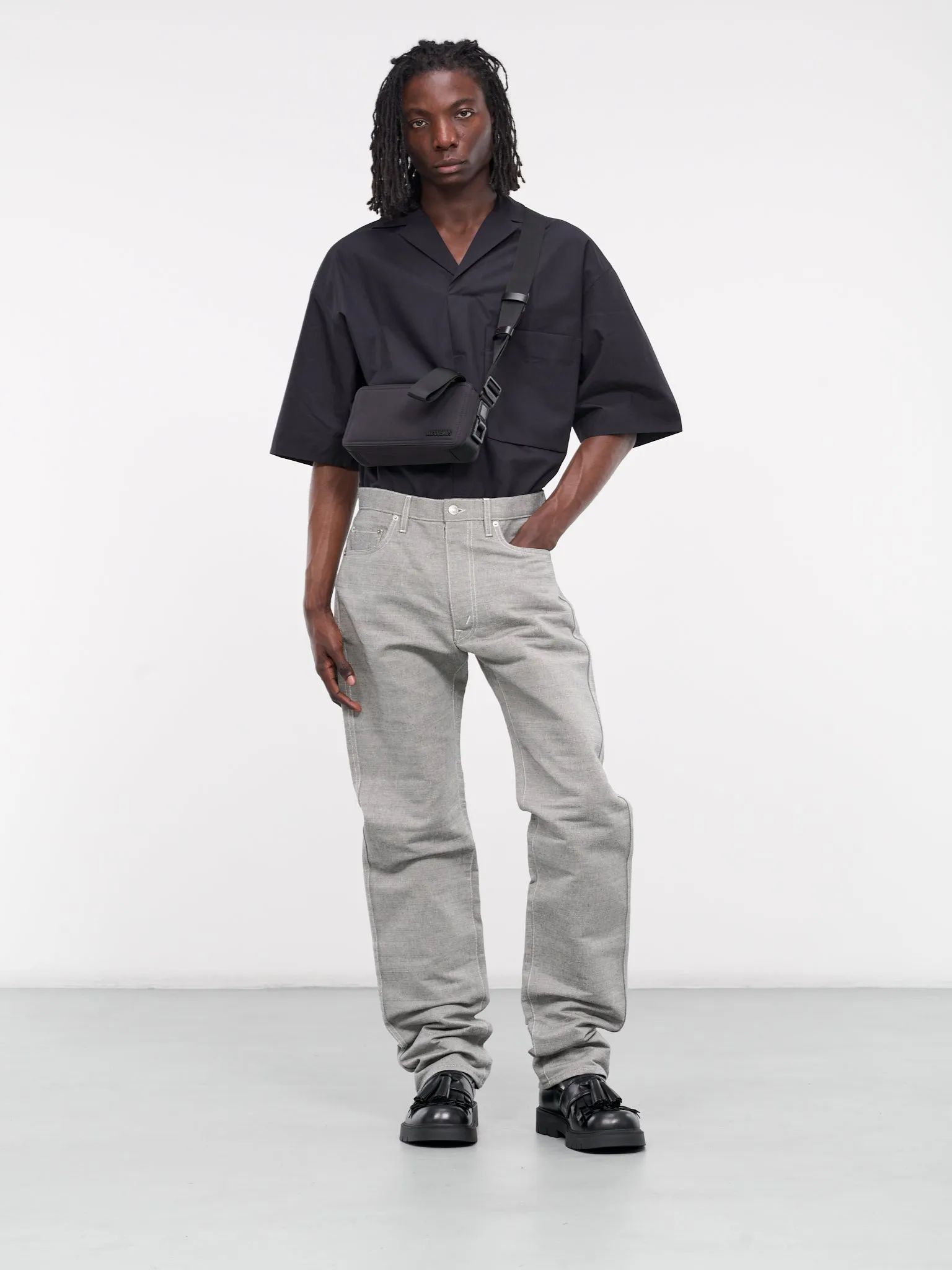 Mélange Five Pocket Trousers (S67LA0035-M30006-LIGHT-GREY)