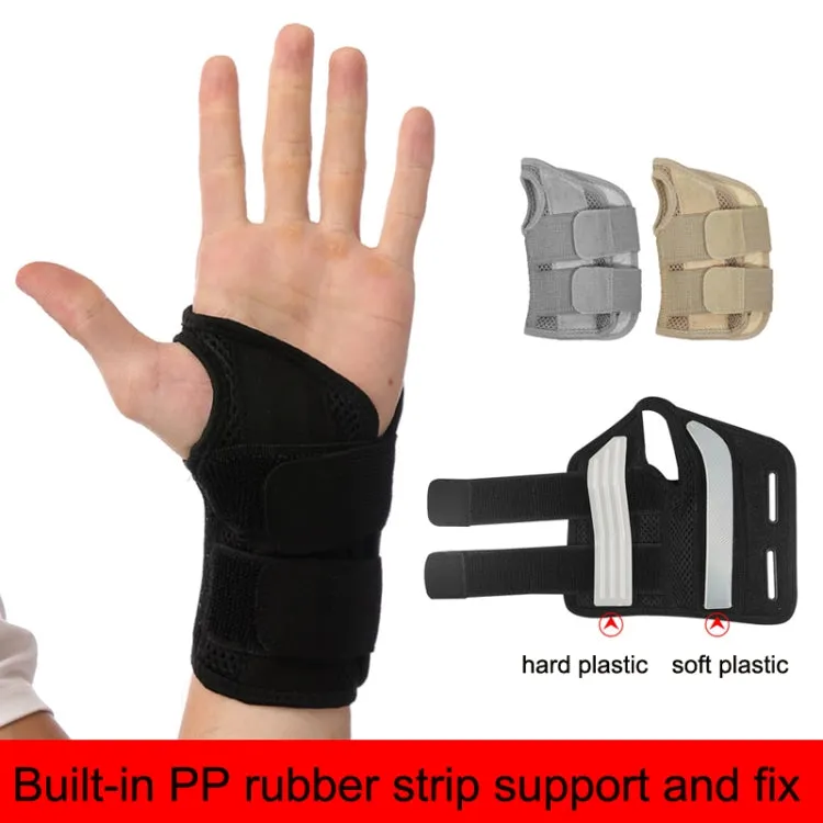 Mouse Tendon Sheath Compression Support Breathable Wrist Guard, Specification: Left Hand L / XL(Silver Gray)