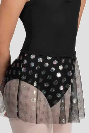 MS901C - Girls Mirella Black Glow Girl Iridescent  Skirt - Select Size