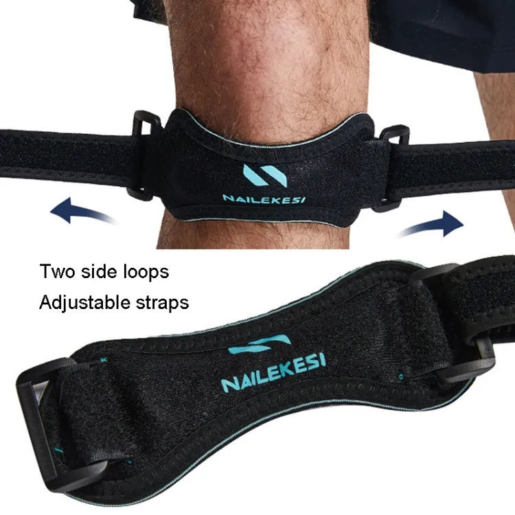 NAILEKESI Sports Knee Brace Running Jump Rope Knee Protector, Size: One Size(Black Orange)