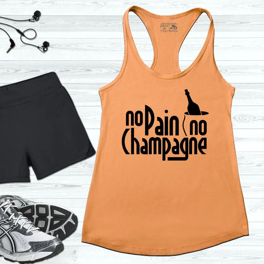 No Pain No Champagne Workout Tank Top