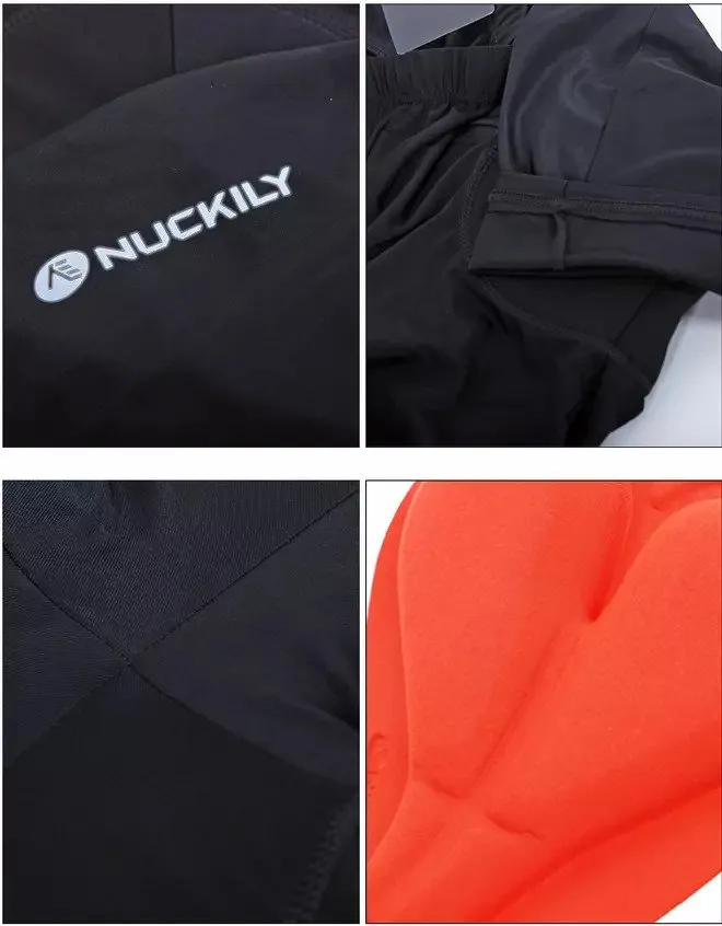 Nuckily Mycycology MG043-NS355 Half Sleeves Jersey and Gel Padded Shorts Orange