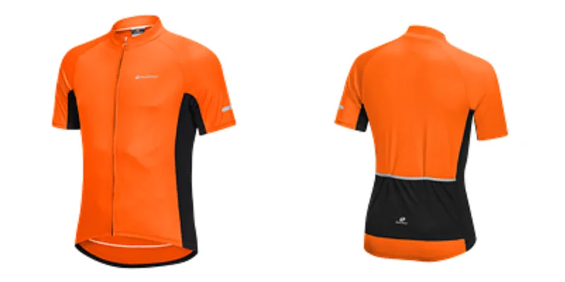 Nuckily Mycycology MG043-NS355 Half Sleeves Jersey and Gel Padded Shorts Orange