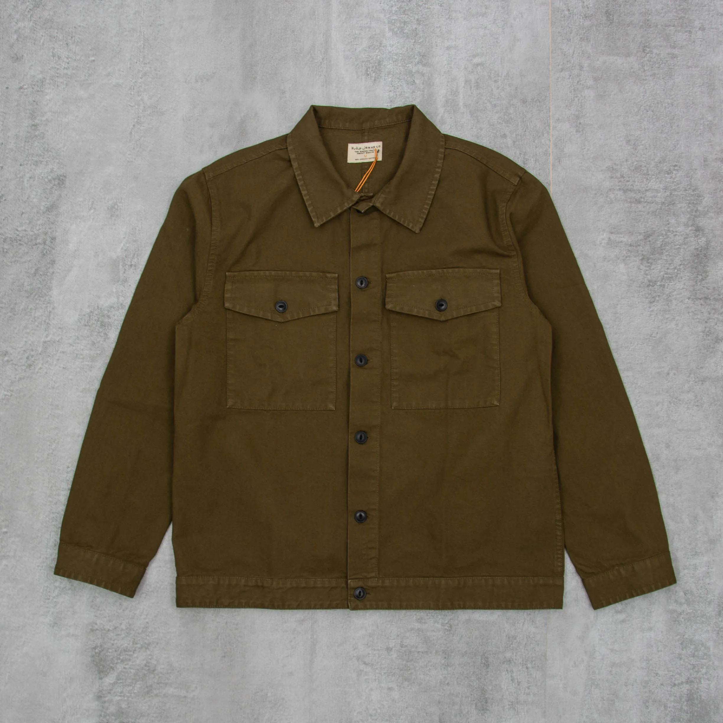 Nudie Colin Canvas Overshirt - Army