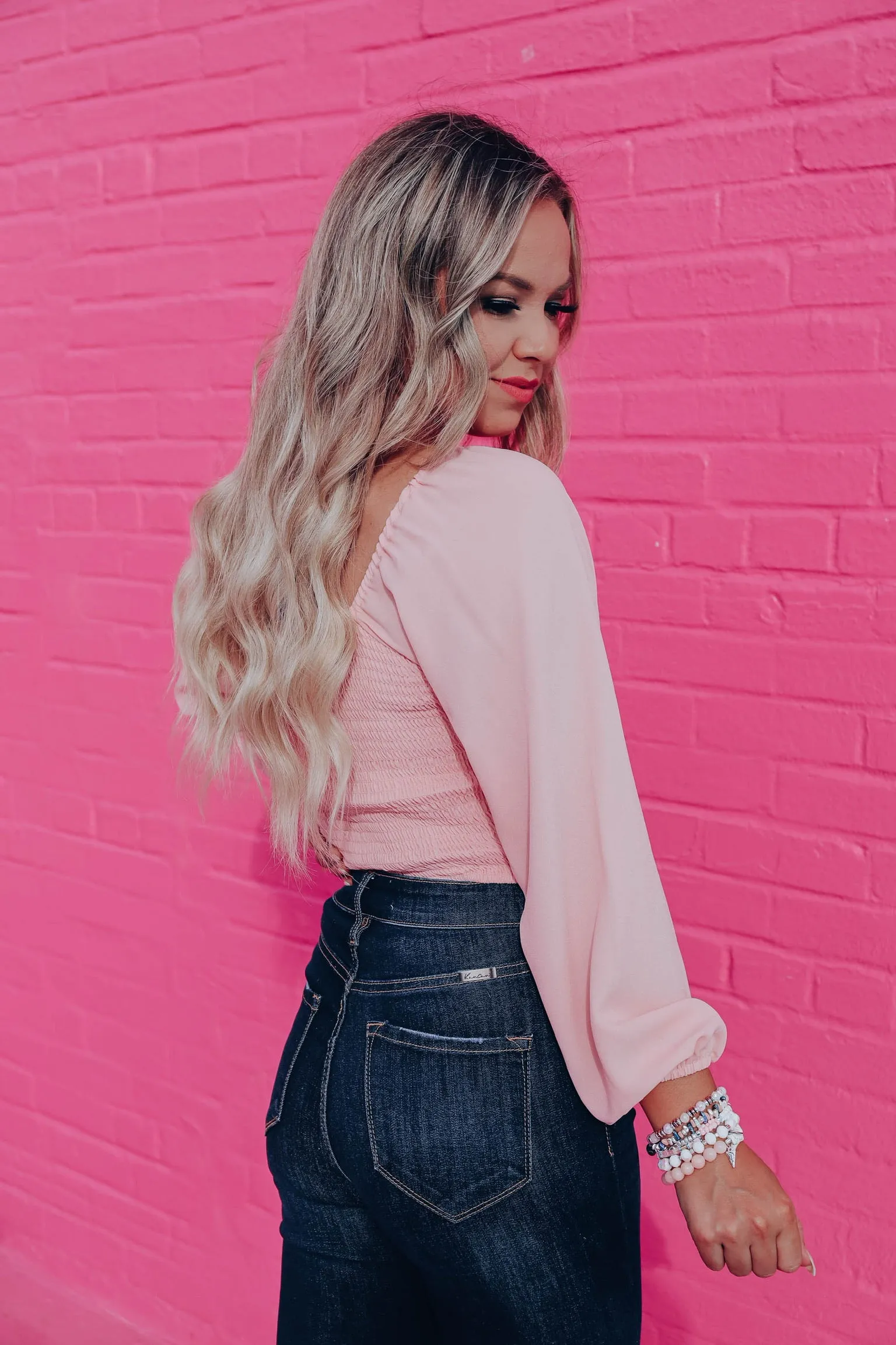 Pastel Pink Chiffon Crop Top