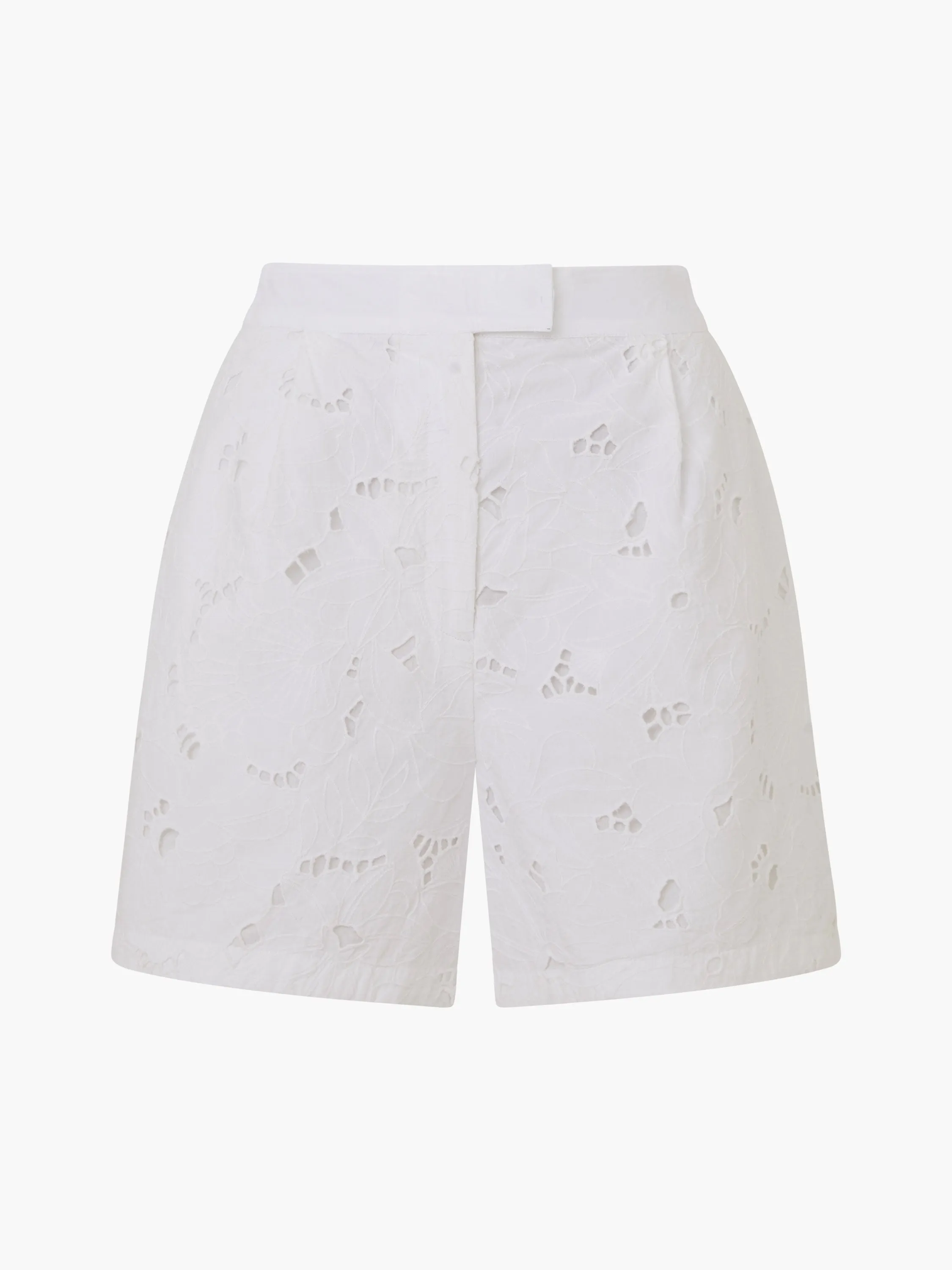 Rhodes Cotton Embroidered Shorts