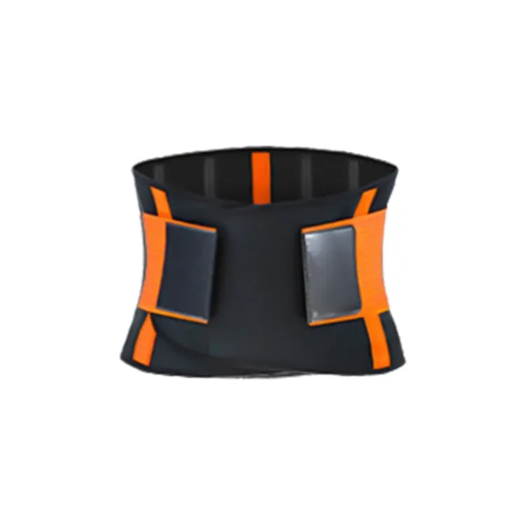 SBR Neoprene Sports Protective Gear Support Waist Protection Belt, Size:L(Orange)