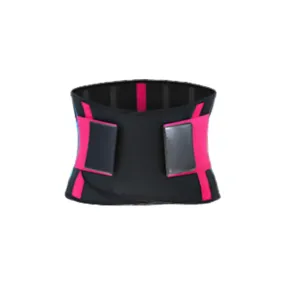 SBR Neoprene Sports Protective Gear Support Waist Protection Belt, Size:XXL(Rose Red)