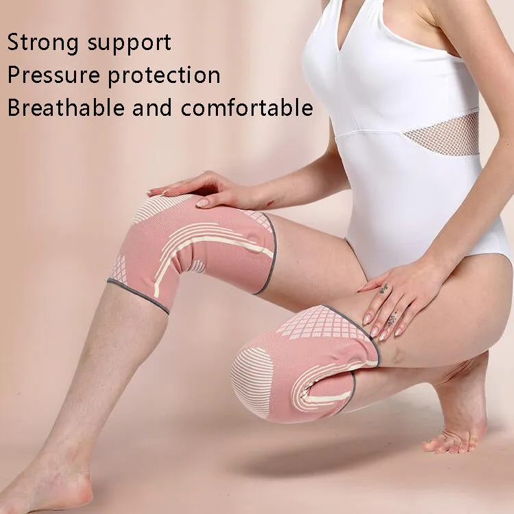 Sports Knee Pads Training Running Knee Thin Protective Cover, Specification: L(Pink)