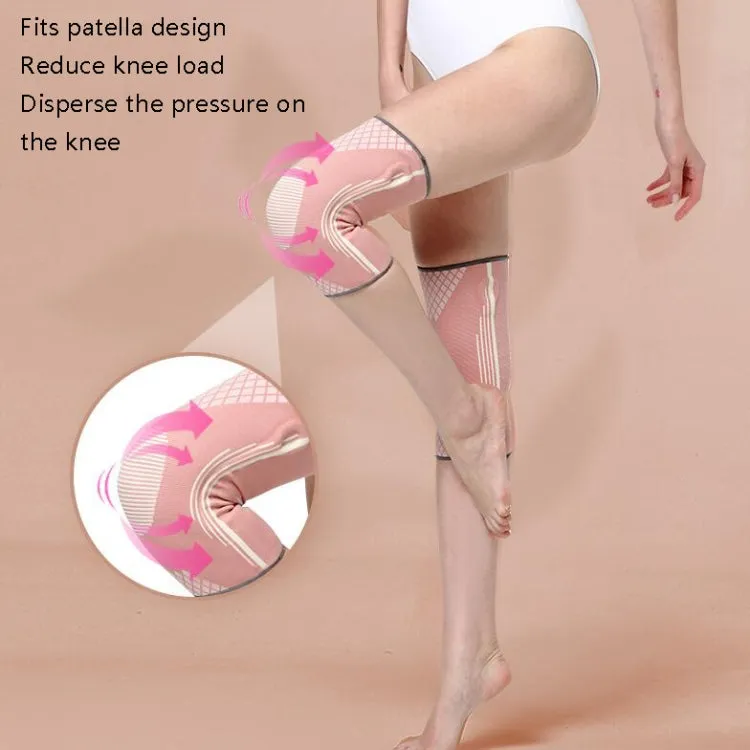 Sports Knee Pads Training Running Knee Thin Protective Cover, Specification: L(Pink)