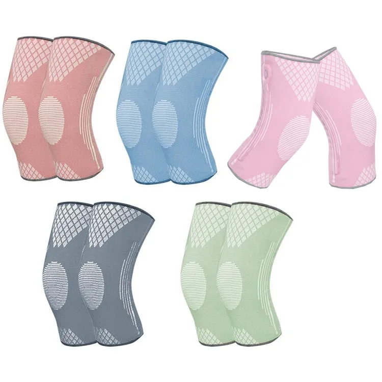 Sports Knee Pads Training Running Knee Thin Protective Cover, Specification: L(Pink)