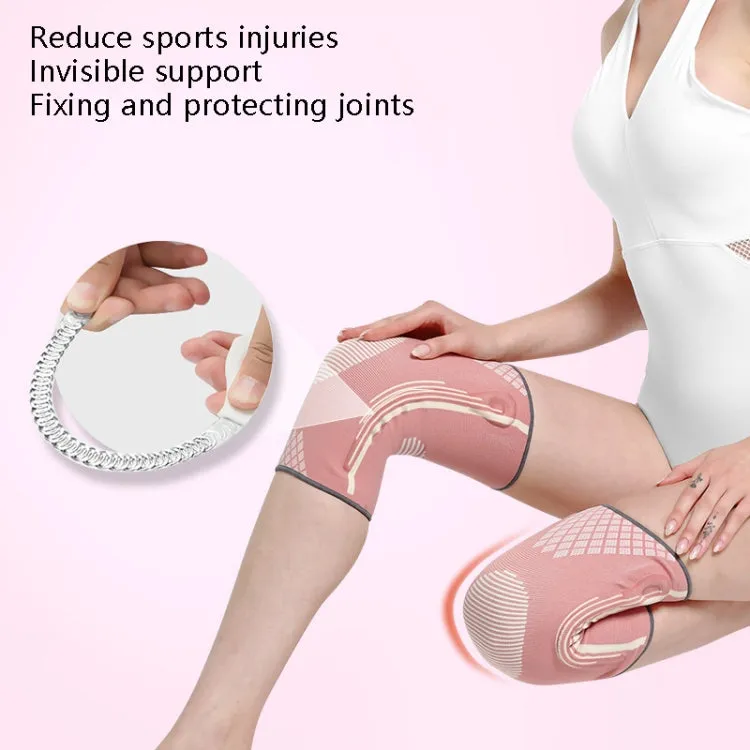 Sports Knee Pads Training Running Knee Thin Protective Cover, Specification: L(Pink)