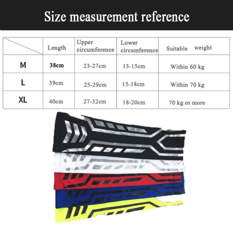 Sports Wrist Guard Arm Sleeve Outdoor Basketball Badminton Fitness Running Sports Protective Gear, Specification:  XL (Fluorescent Green)