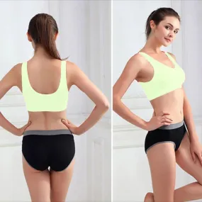 Stretchable Sports Bra - Aire Bra - 2B-102 - Light Green