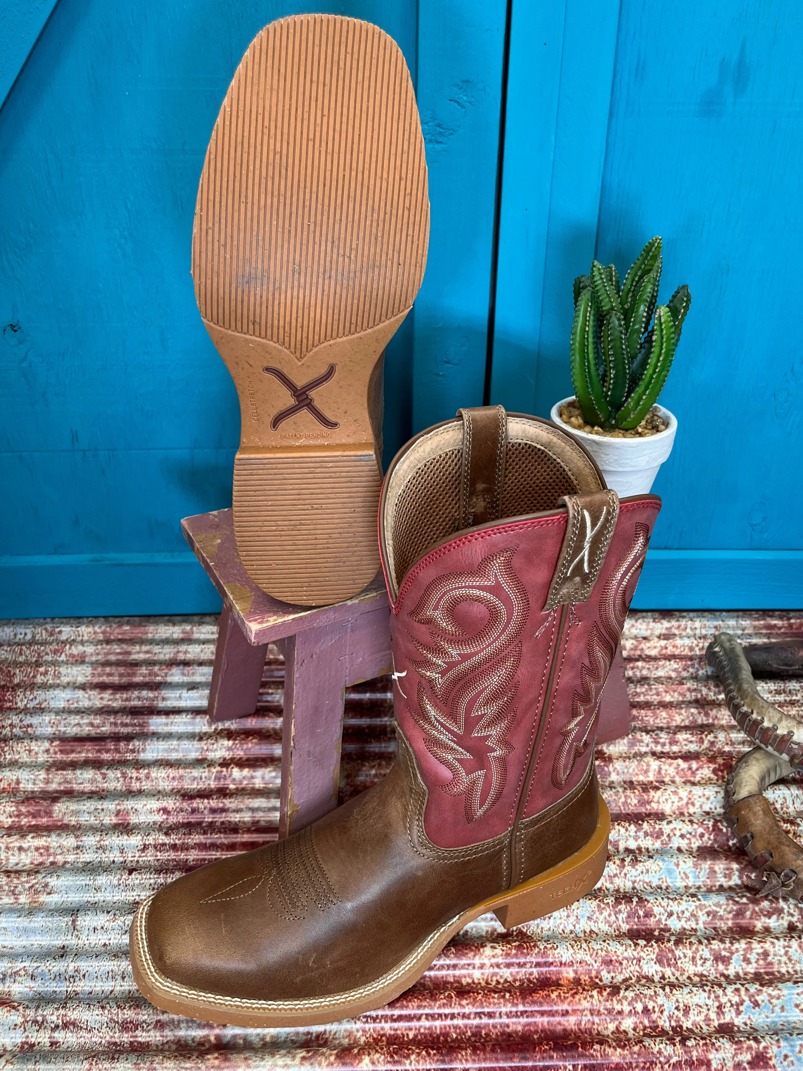 Twisted X Men's 11" Tech X Ginger & Burnt Sienna Cowboy Boots MXTR010