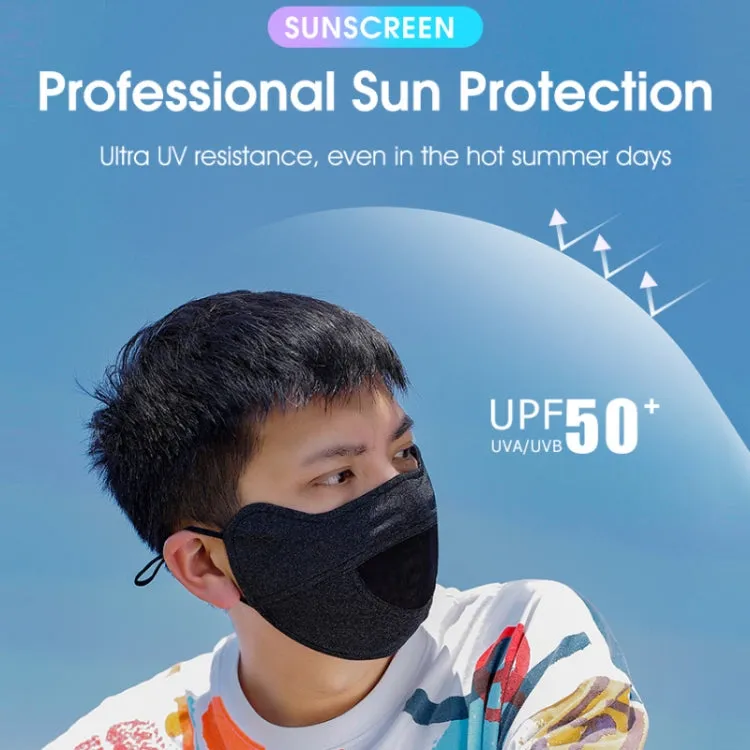 WEST BIKING Riding Ice Silk Sun Protection Breathable Outdoor Eye Corner Protection Facial Mask(Black)